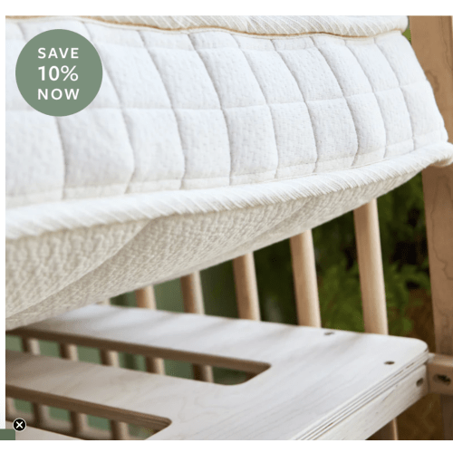 Eco Organic Crib Mattress:
Lightweight & Breathable - Dual Sided
