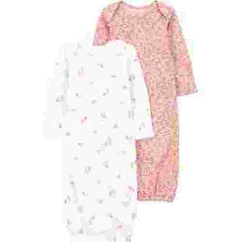 Carter's Child of Mine Baby Girl Gown, 2-Pack, Sizes Newborn-0/3 Months