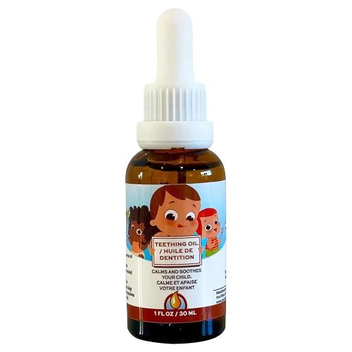 Punkin Butt Teething Oil for Babies, Amber Glass Bottle with Dropper, Natural Teething Relief for Babies, Herbal Infusion with Chamomile, Clove & Peppermint, Daily Use, 1oz