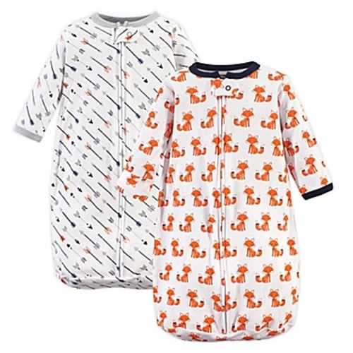 Hudson Baby® Size 3-9M 2-Pack Fox Sleeping Bags in Orange