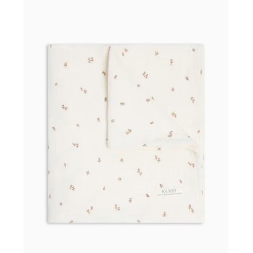 Muslin Swaddle Blanket - Floral