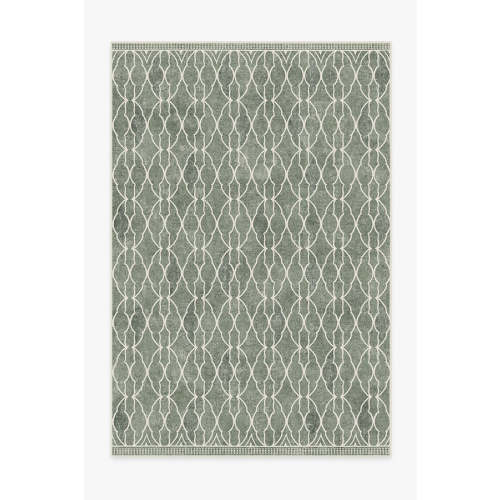 Grogu™ Trellis Sage Green Tufted Rug | Ruggable