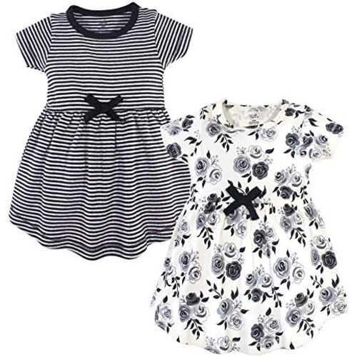 Touched by Nature Girls' One Size Organic Cotton Short Long-Sleeve Dresses