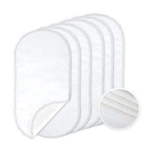 TILLYOU Changing Pad Liners 6PK - Waterproof Flannel Cotton, 27" x 13" - Perfect for Baby Diaper Changing Needs, White - Walmart Business Supplies