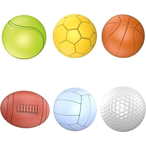 Baby Sensory Balls, Baby Soft Rubber Balls for Toddlers 1-3, Montessori Baby Sensory Toys, Baby Bath Toys 6 to 12 Months, Kids Soccer Ball, Sport & Outdoors Baby Balls, 6 Rubber Balls for Kids