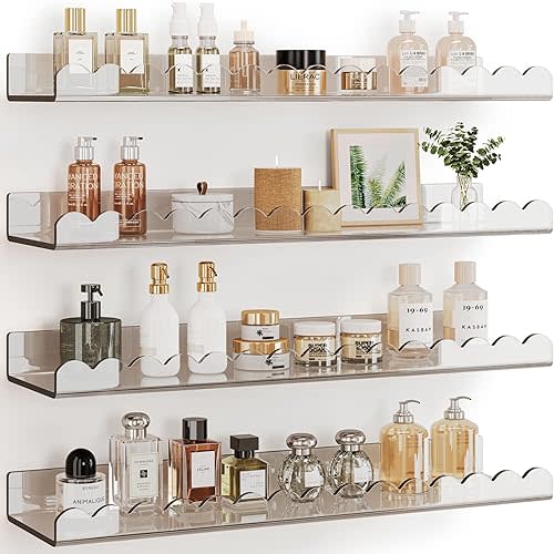 Scalloped Acrylic Shelves for Nursery