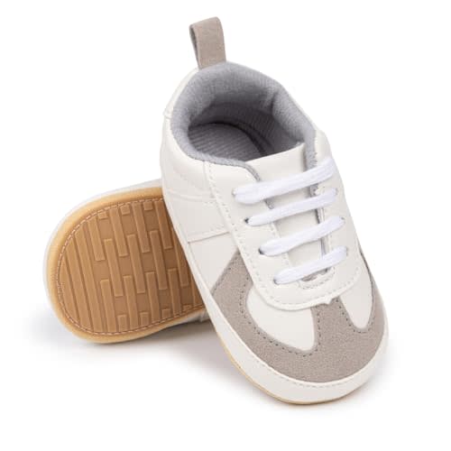 Meckior Infant Baby Girls Boys Canvas Shoes Soft Sole Toddler Slip On Newborn Crib Moccasins Casual Sneaker Austin Boy's Flat Lazy Loafers First Walkers Skate Shoe