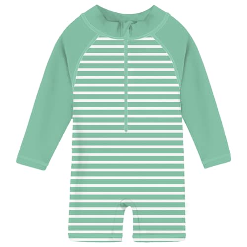 uideazone Baby Toddler Boys Zipper Rash Guard Swimsuit UPF 50+ One Piece Beach Swimwear Bathing Suits 3-36 Months