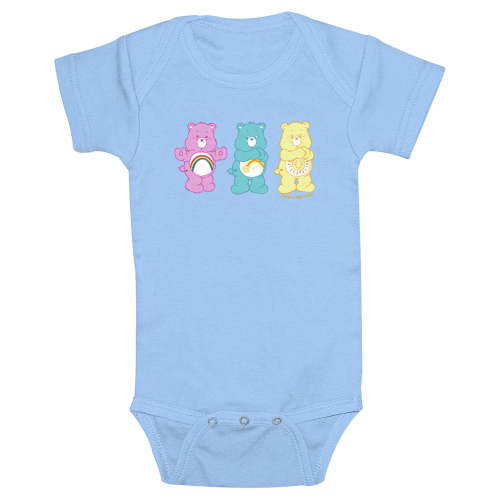 Infant's Care Bears Cheer Bear Funshine Bear and Wish Bear Bodysuit
