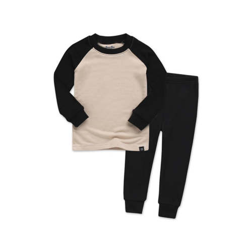 Bamboo Beige + Black Pajamas – Worn Wild