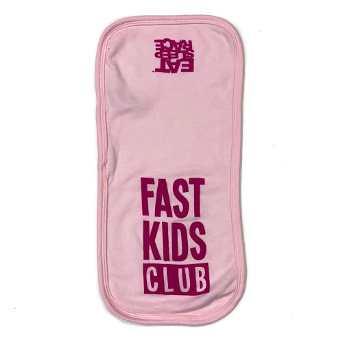 Infant Fast Kids Club Burp Cloth | Pink/Magenta