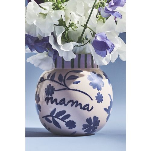 Mama Stoneware Bud Vase