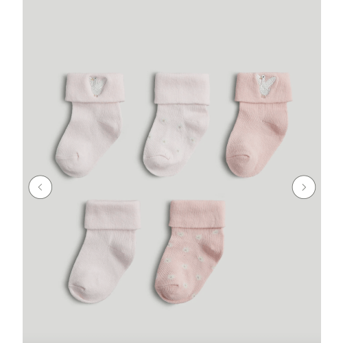 Mothercare 5 Pack Pink Baby Socks – mothercare malaysia