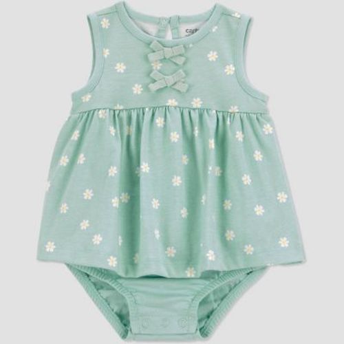 Carter's Just One You® Baby Girls' Floral Sunsuit - Green 3M