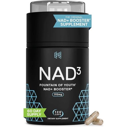 HPN Supplements NAD3 NAD+ Booster | Size 2 Month Supply | Clinically Proven & Independently Tested - Metabolic Repair | 312 mg/ Serving - 120 Capsules