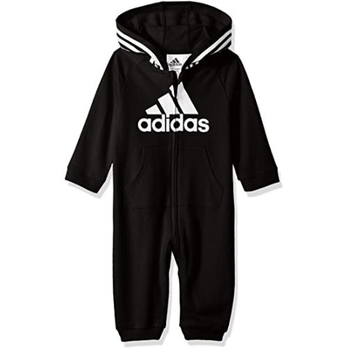 adidas Baby Girls and Baby Boys Coverall - Black