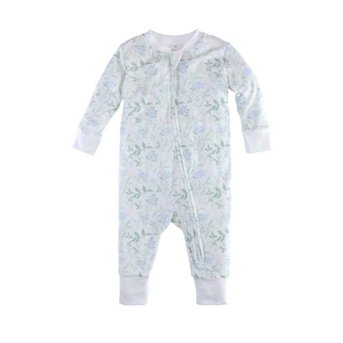 Zip up Pajama Hydrangea Blue