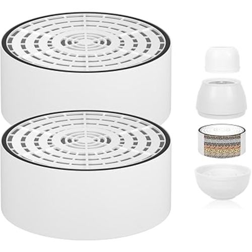 2 Pack Bath Filter Cartridge Replacement | 10-Stage 5,000 Gallons Filtration | Universal Fit for Most Bath Filters | Removes Chlorine, Fluoride, Heavy Metals | Durable & Skin-Safe, BPA Free
