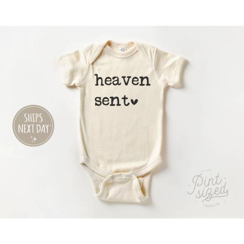 Heaven Sent Baby Onesie® - IVF Baby - Rainbow Baby Bodysuit - Natural Religious Onesie®