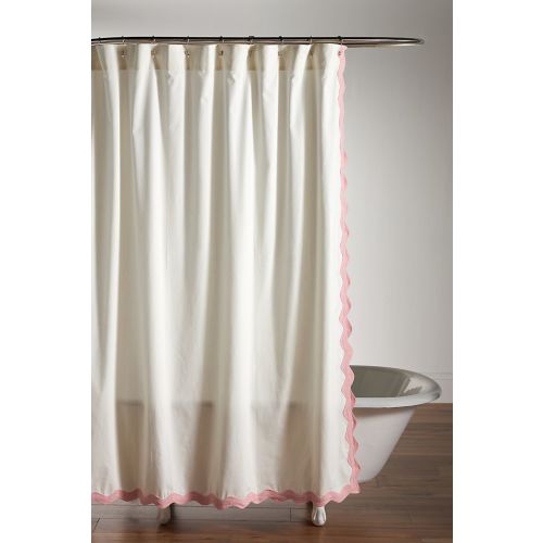 Scalloped Cotton Shower Curtain