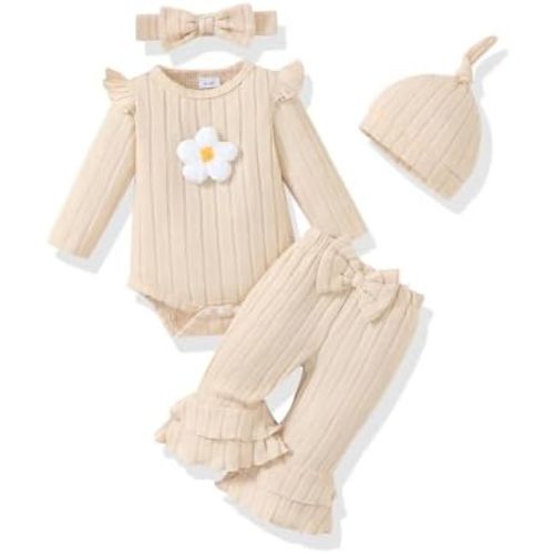 Renotemy Infant Baby Girl Clothes Newborn Outfit Essentials Preemie-12Month