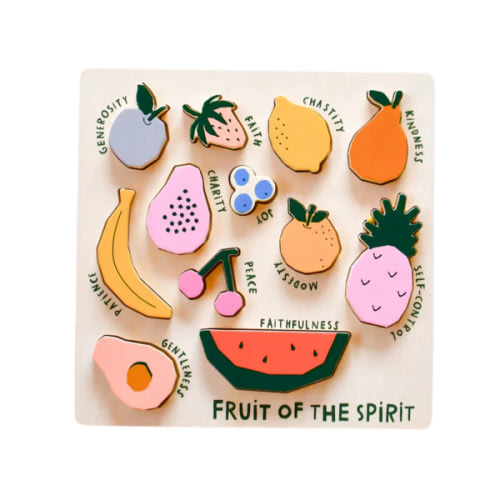Wooden Puzzle - Fruit of the Spirit by Be A Heart – Pacifier Kids Boutique