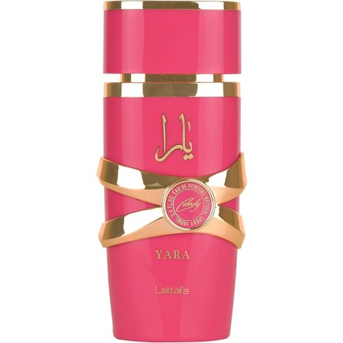 Lattafa Yara Candy - Vanilla, Fruity, Citrus, Floral - Eau de Parfum Long-Lasting Fragrance for Women, 3.40 Ounce / 100 ml