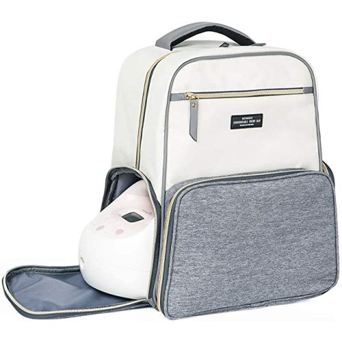Breast Pump Backpack Diaper Bag - Multi-Function Mommy Outdoor Working Backpack with Insulation Pocket
