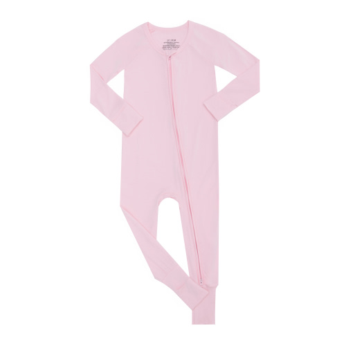 WIBACKER Baby Unisex Bamboo Viscose Pajamas with Mitten Cuffs-Boys Girls Front Zip Long Sleeve Sleepers