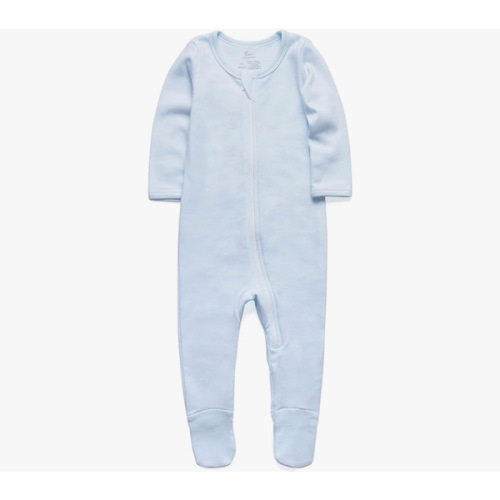 O2 BABY Baby Boys Girls Organic Cotton Zip-Front Sleeper Pajamas, Footed Sleep 'n Play