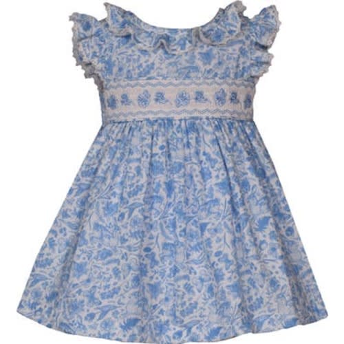 Toile Ruffle Cotton Party Dress with Bloomers