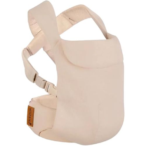 WildBird - Aerial Carrier - 7 to 45 lbs - for Moms, Dads & Caregivers - 100% Natural European Linen Fibers - Versatile & Adjustable - Small Size - Sparrow Fabric