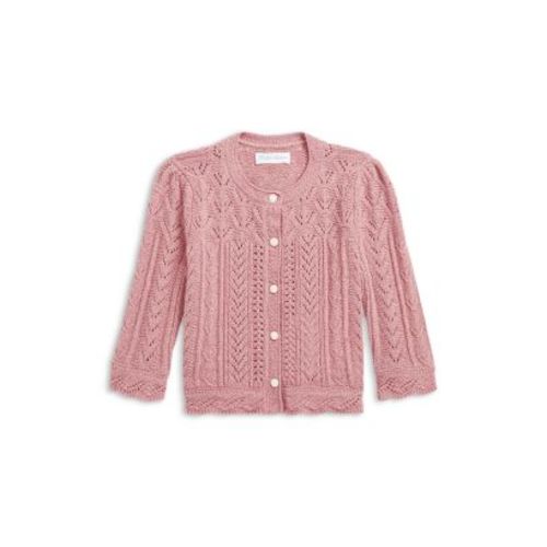 Girls' Wool, Nylon & Cotton Mixed Knit Cardigan - Baby