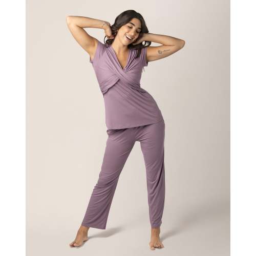 Davy Maternity & Nursing Pajama Set | Slate Blue – Kindred Bravely