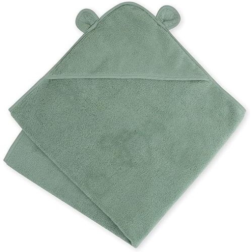 Natemia Premium Hooded Baby Bath Towel - Hooded Baby Towels Made with Organic Cotton from Turkey, Newborn Baby Towel with Hood, Ultra Soft Baby Towels, Hooded Baby Towels Girl, Boy, Baby Essentials