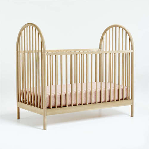 Canyon Natural Spindle Wood Convertible Baby Crib by Leanne Ford