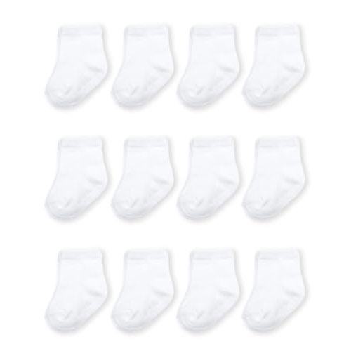 Fruit of the Loom Baby & Toddler Grow & Fit Flex Zones Cotton Stretch Socks - Unisex, Girls, Boys