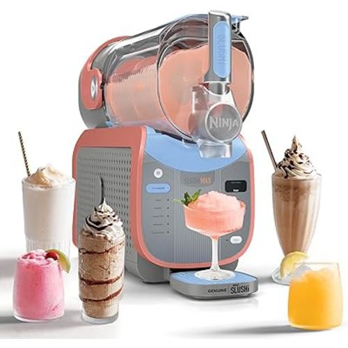 Ninja SLUSHi Max | XXL Smart Frozen Drink Maker | Exclusive Smart Technology | Party-Sized 150oz Capacity | No Ice Needed | 6 Programs | Perfect Temp & Texture up to 12 hours | Peach | FS605