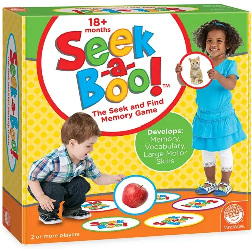 MindWare Seek-a-Boo Seek and Find Memory Game and Toddler Flash Cards Matching Game