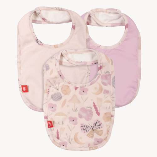 organic botanics modal magnetic stay dry infant bib 3-pack
