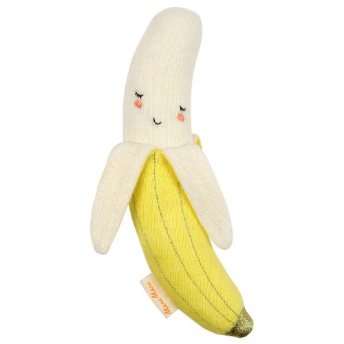 Meri Meri Banana Baby Rattle (pack Of 1)