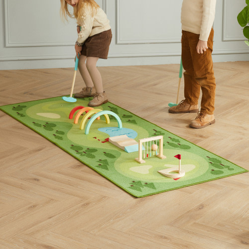 Wonder & Wise Mini Golf Game and Mat Bundle
