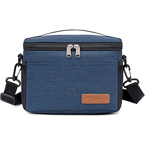 TuErcao 6 Can Mini Soft Cooler Bag for Beach Camping Travel Picnic Road Trip Leakproof Small Ice Chest, Insulated Cooler Lunch Box for Men Work