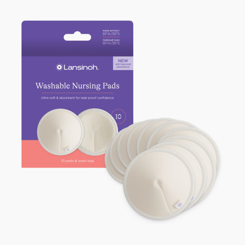 Lansinoh Washable Nursing Pads (10 Count)