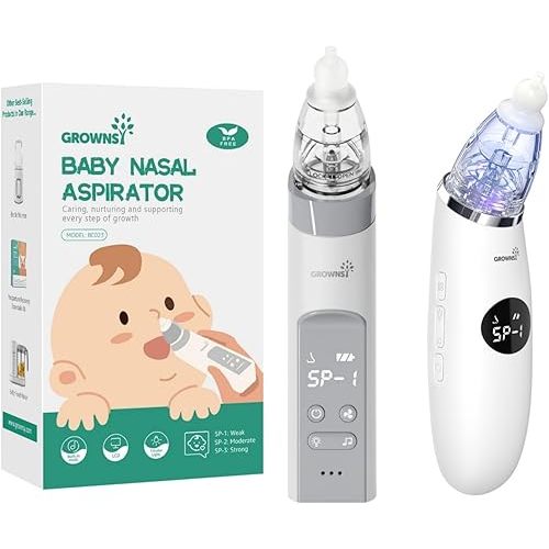 GROWNSY 2PCS Electric Nasal Aspirator for Baby