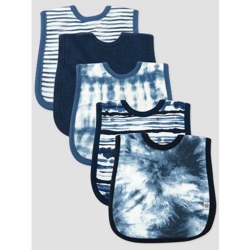 Honest Baby Clothing 5 Pack Organic Cotton Knit 4 In 1 Bib Set