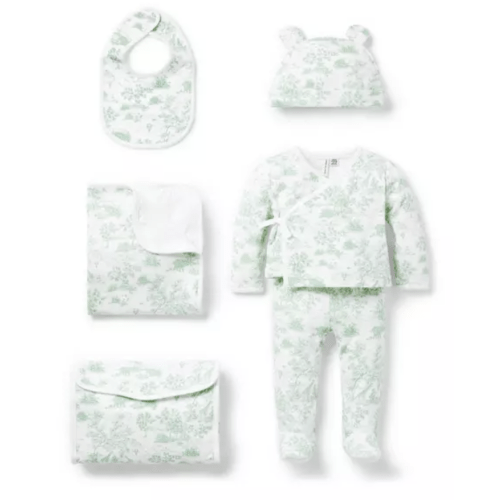Newborn Aqua Safari Toile Baby Bundle Of Love Gift Set by Janie and Jack