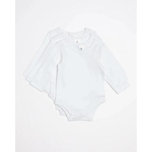 Target Baby 3 Pack Baby Organic Cotton Long Sleeve Bodysuits