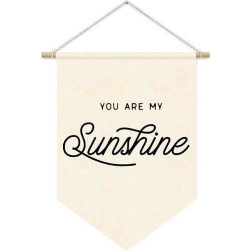 You Are My Sunshine Wall Hanging Banner, Kids Room Decor, Trendy Pennant Flag Banner Wall Hanging Decor for Nursery Home Classroom