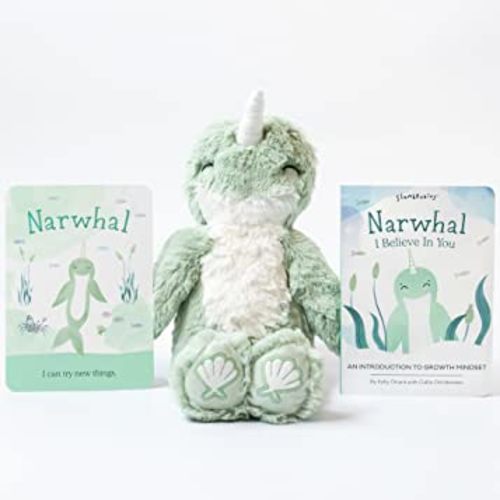 Slumberkins, Inc. Kin & Book Bundle - Narwhal's Growth Mindset